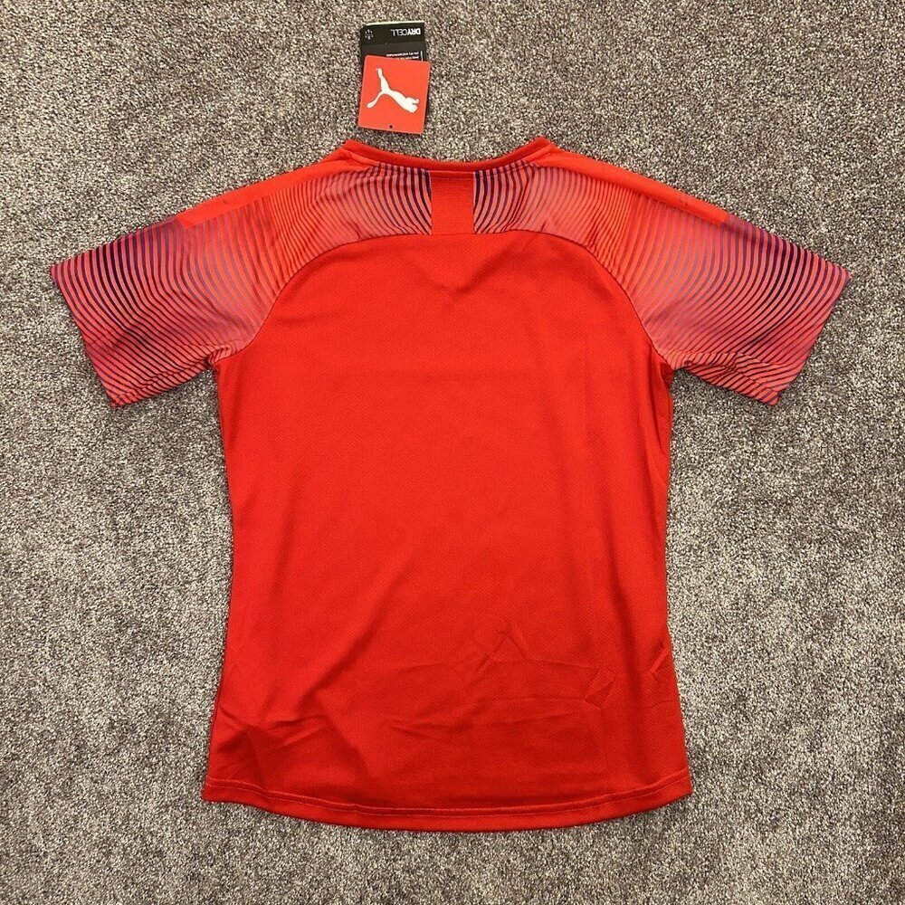 Puma CUP Soccer Jersey Top Women's Red White V-Neck Size M - Medium - NWT $40 - Picture 7 of 14